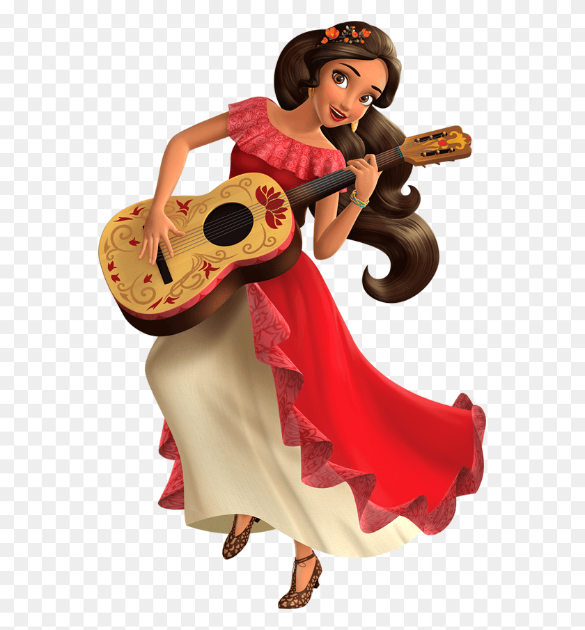 557x845 Elena Of Avalor Guitar, Leisure Activities, Musical Instrument, Person HD PNG Download