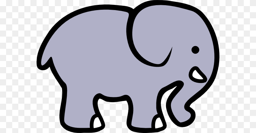 600x436 Elephant Clip Art Outline, Animal, Mammal, Wildlife, Smoke Pipe PNG