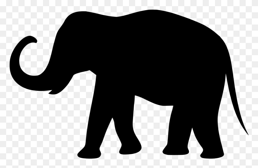 1024x641 Elephant Clipart Black And White, Gray, World Of Warcraft HD PNG Download