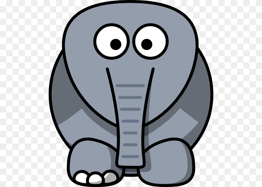 528x599 Elephant Clipart Cartoon Elephant, Animal, Mammal, Wildlife, Ammunition Sticker PNG