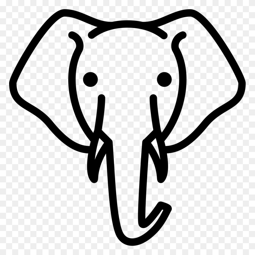 981x980 Elephant Head Comments Vector Elephant Head Svg, Animal, Dynamite, Bomb HD PNG Download