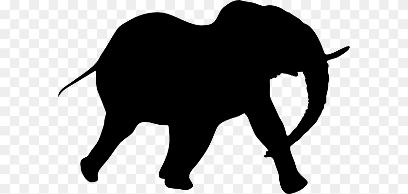600x401 Elephant Silhouette Black Clip Art For Web, Animal, Mammal, Wildlife, Bear PNG