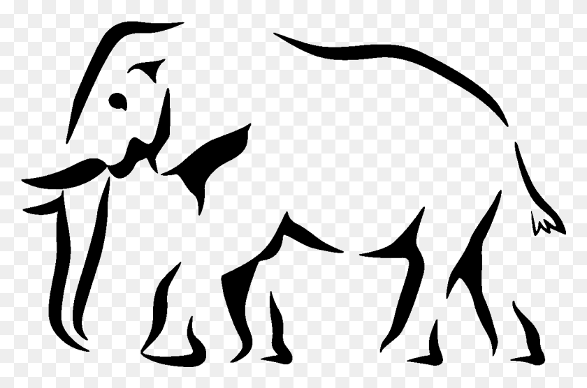 1201x765 Elephant Silhouette Stencil Dessin Elephant Stylis, Gray, World Of Warcraft HD PNG Download