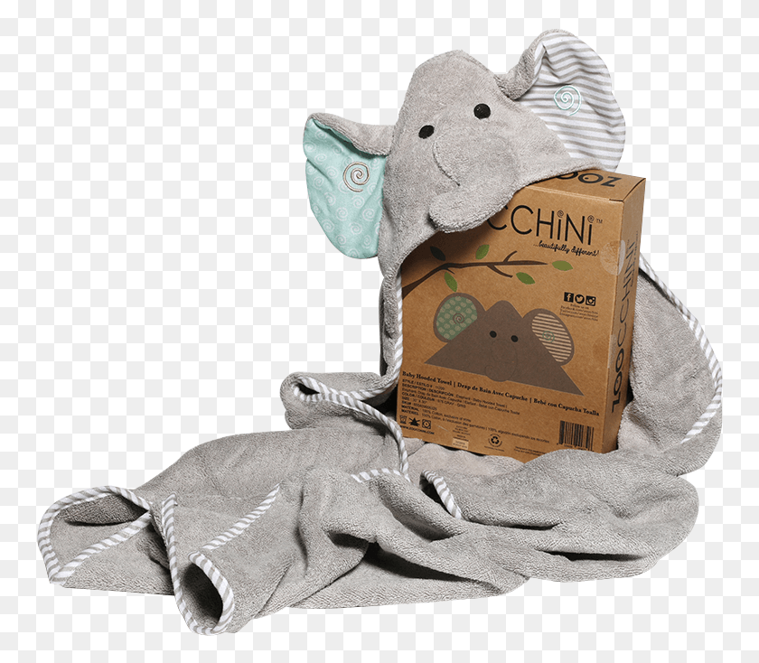 760x674 Elephant Zoocchini Hooded Bath Towel, Figurine, Person, Human HD PNG Download