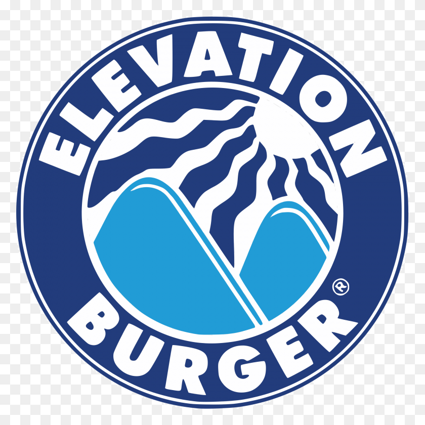 2400x2400 Elevation Burger Logo Transparent Elevation Burger Logo, Symbol, Trademark, Badge HD PNG Download