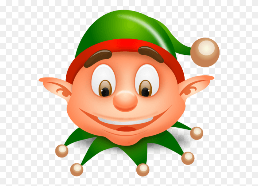 593x545 Descargar Png / Elf Head Clipart Christmas Elf Face Clipart, Toy, Outdoors, Nature Hd Png