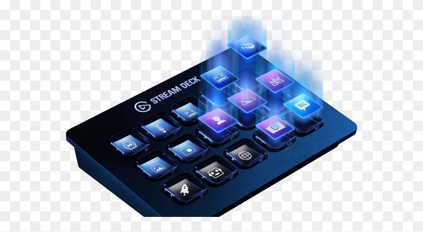 581x401 Elgato Announce Stream Deck To Help With Your Livestreaming Elgato Stream Deck, Computer Keyboard, Computer Hardware, Keyboard HD PNG Download