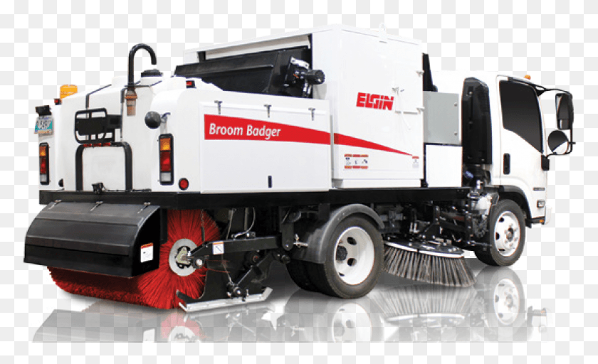 2263x1314 Elgin Broom Badger Trailer Truck, Vehicle, Transportation, Machine HD PNG Download
