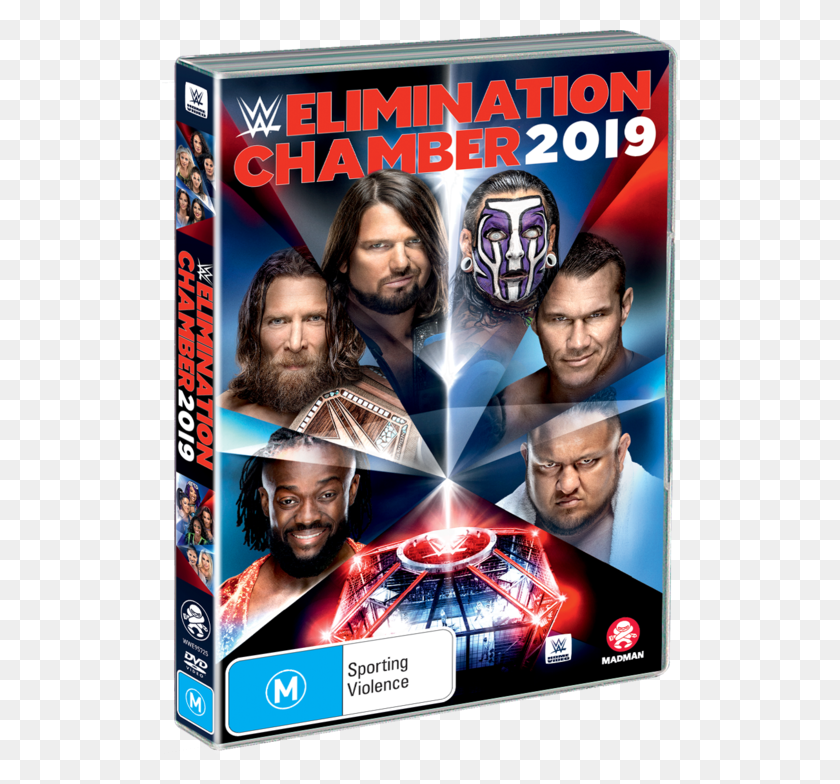 516x724 Elimination Chamber Wwe Elimination Chamber 2019 Dvd, Person, Human, Poster HD PNG Download