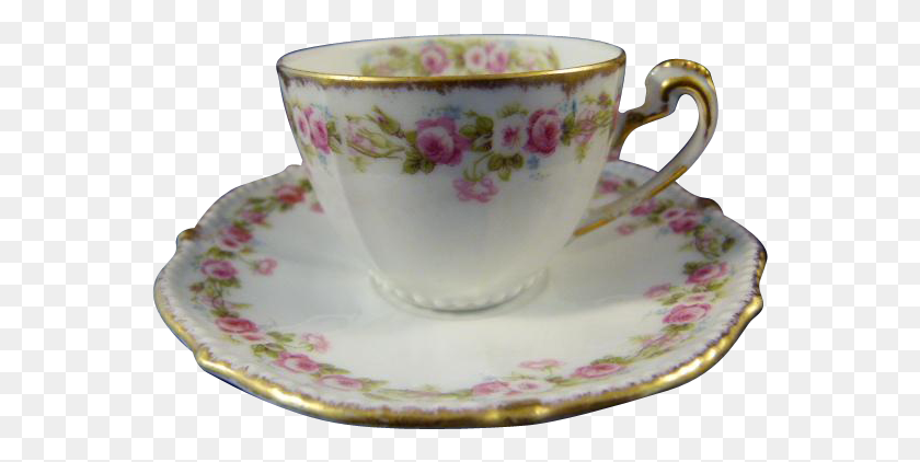 563x362 Elite Limoges Demi Cup And Saucer C Cup, Pottery, Coffee Cup, Birthday Cake HD PNG Download