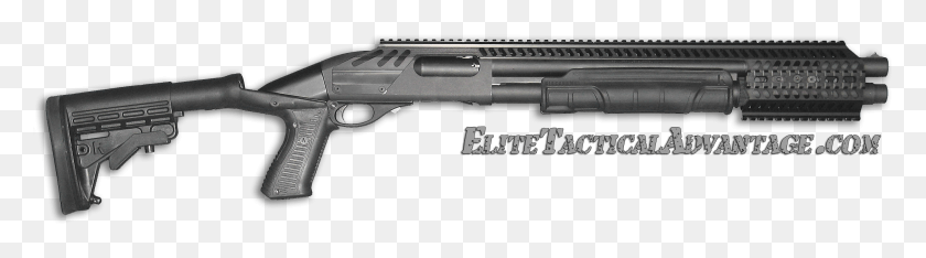 2714x608 Elite Tactical Advantage M870 Full Rail, Gun, Weapon, Weaponry HD PNG Download
