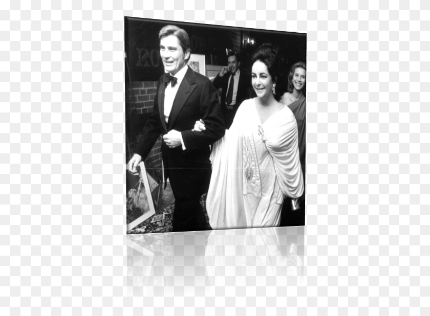 358x558 Elizabeth Retired From Acting And The Marriage Was Elizabeth Taylor And John Warner, Clothing, Person, Suit HD PNG Download