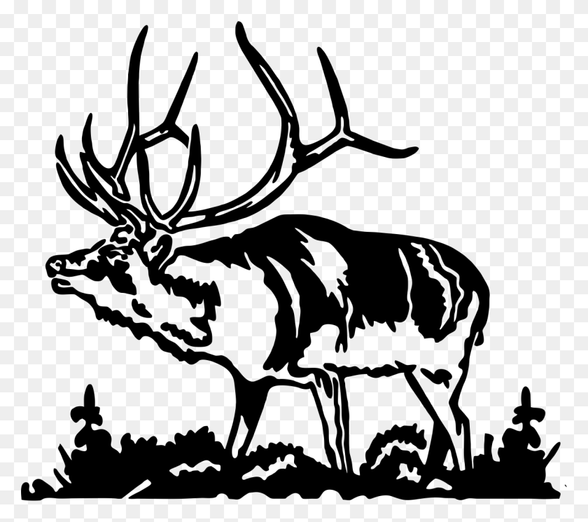 1218x1070 Elk Clip Art Elk, Deer, Wildlife, Mammal HD PNG Download