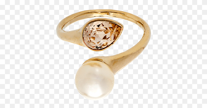 389x377 Ella Pearl Ring Ivory Pre Engagement Ring, Accessories, Accessory, Cutlery HD PNG Download