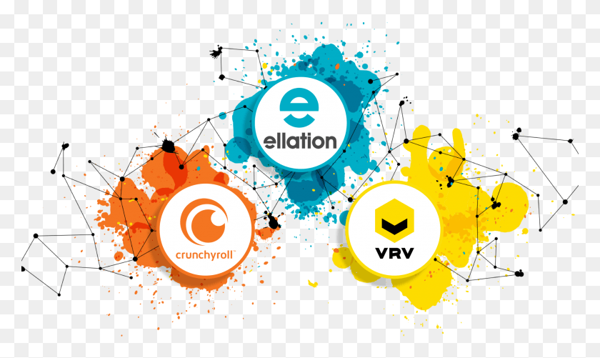 2048x1158 Ellation Studios Crunchyroll Vrv Circle, Графика, Pac Man Hd Png Скачать