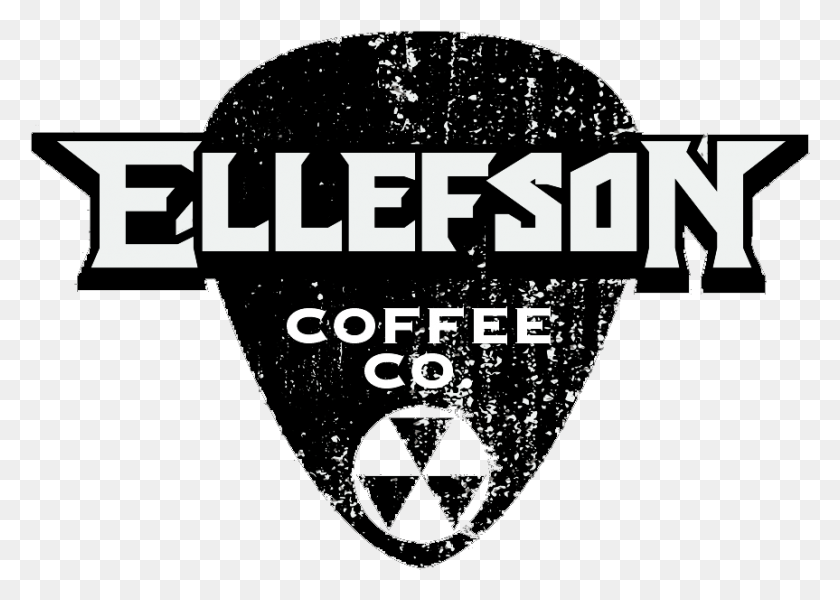 863x598 Descargar Png Ellefson Coffee Co Ellefson Coffee Logo, Plectro, Texto, Almohada Hd Png