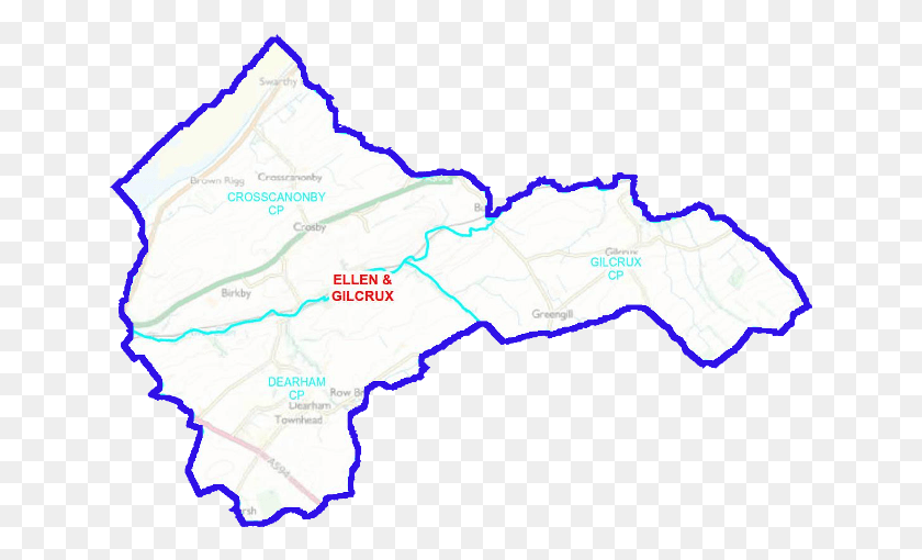 641x450 Ellen Amp Gilcrux Ward Boundary Map, Diagram, Plot, Atlas HD PNG Download