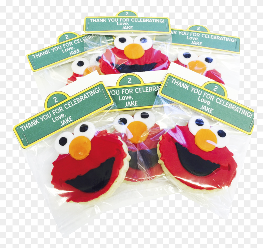 1237x1162 Elmo Cookies With Fondant And Tag Baby Toys, Poster, Advertisement, Flyer HD PNG Download