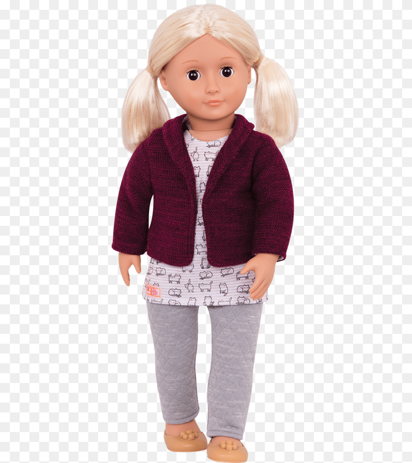 388x943 Elona 18 Inch Doll With Short Hair, Clothing, Knitwear, Sweater, Toy PNG