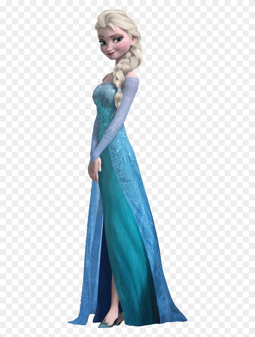 397x1050 Elsa File Pixar Frozen Disney Characters, Clothing, Apparel, Evening Dress HD PNG Download