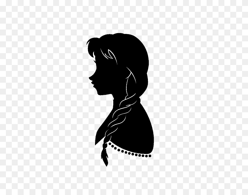600x600 Elsa Silhouette Elsa And Anna Silhouette, Clothing, Apparel HD PNG Download