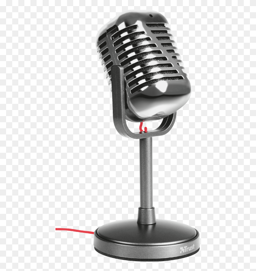 477x827 Elvii Vintage Microphone Trust Винтажный Микрофон, Электрическое Устройство, Лампа Hd Png Скачать