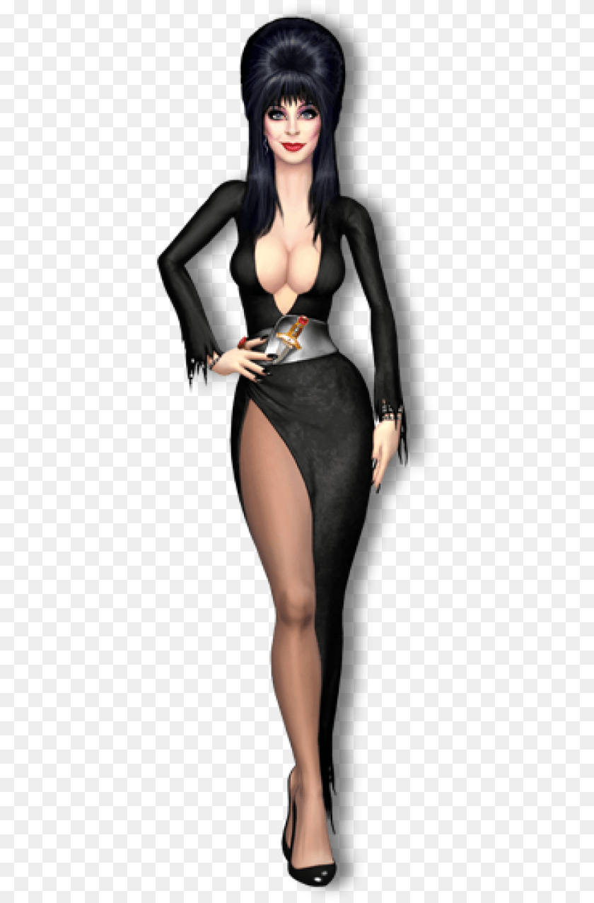 400x1277 Elvira Elvira Character, Adult, Person, Female, Woman Clipart PNG