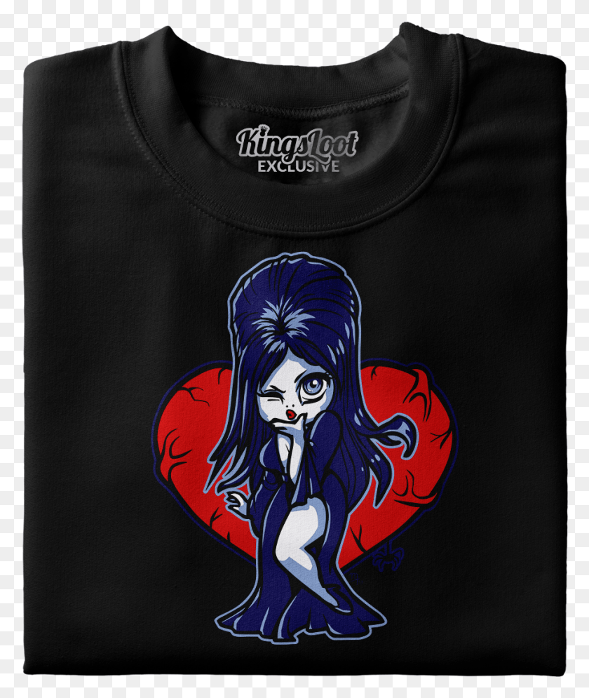 915x1097 Descargar Png Elvira Premium T Shirt, Elvira Premium T Girl, Ropa, Ropa, Manga Hd Png