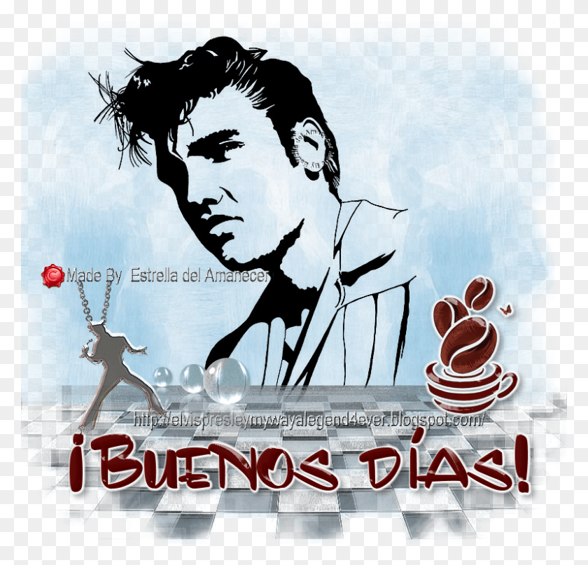 797x764 Descargar Elvis Presley Buenos Das, Publicidad, Cartel, Flyer Hd Png