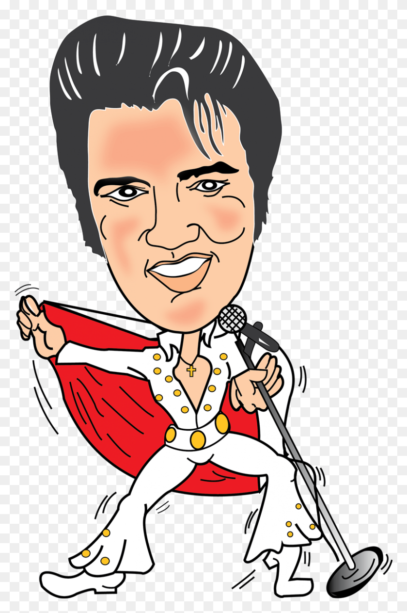 800x1235 Elvis Presley Cartoon Drawing Caricature Clip Art Elvis Clipart, Person, Human, Performer HD PNG Download