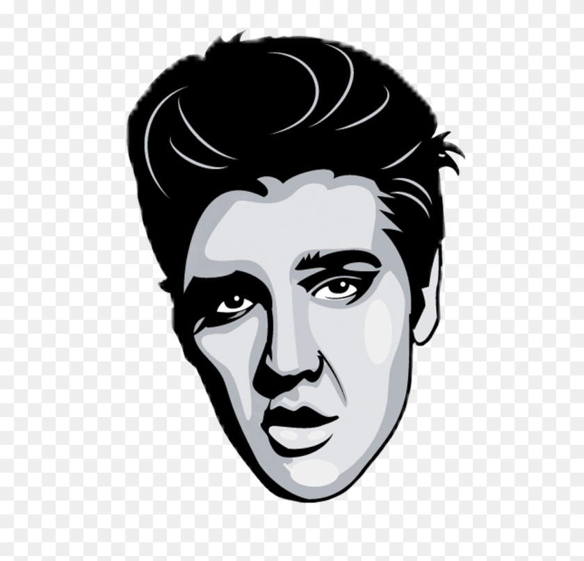1024x981 Descargar Png Elvis Presley Rocknroll Rockstar Rock Rockamproll Elvish Presley Clip Art, Stencil, Graphics Hd Png