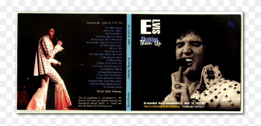 749x346 Elvis Presley Shaking Them Up From Sr Label Billboard, Person, Human, Text HD PNG Download