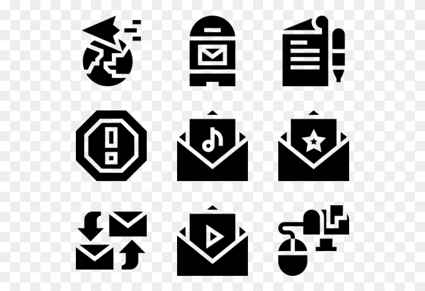 541x517 Email E Learning Icon Free, Gray, World Of Warcraft HD PNG Download