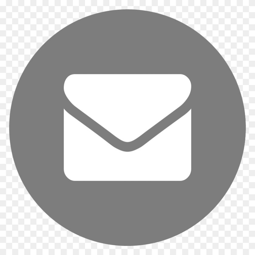 801x801 Email Grey Arrow In A Circle, Envelope, Mail, Airmail HD PNG Download