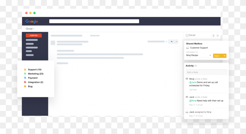 1276x654 Email Inboxes Have So Much Content These Days That Hiver Gmail, Word, Text, File HD PNG Download