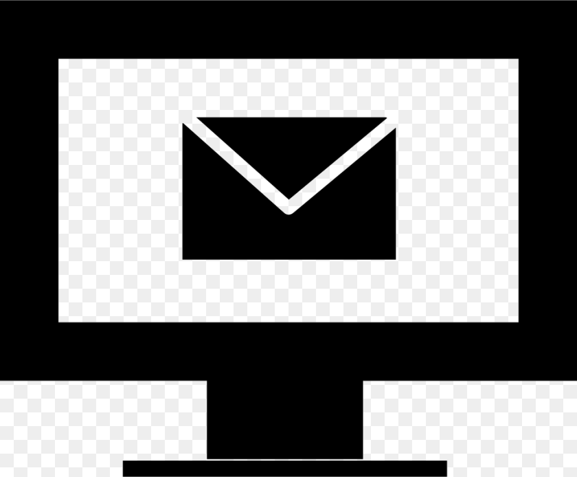Email On Computer Screen Icon, Envelope, Mail Sticker PNG