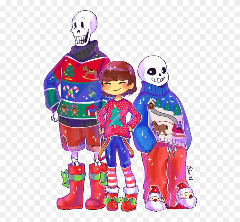 548x716 Embedded Image Permalink Undertale Christmas Sans Sans Christmas, Person, Human, Clothing HD PNG Download