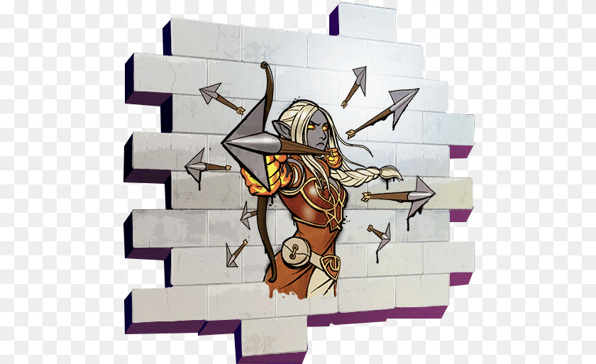 Ember Fortnite Love Ranger Spray, Archer, Archery, Weapon, Bow Clipart PNG