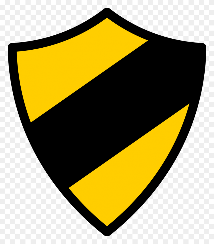 889x1024 Descargar Png Emblema Icono Amarillo Negro De Gráficos De Red Portátiles, Armadura, Escudo, Hacha Hd Png