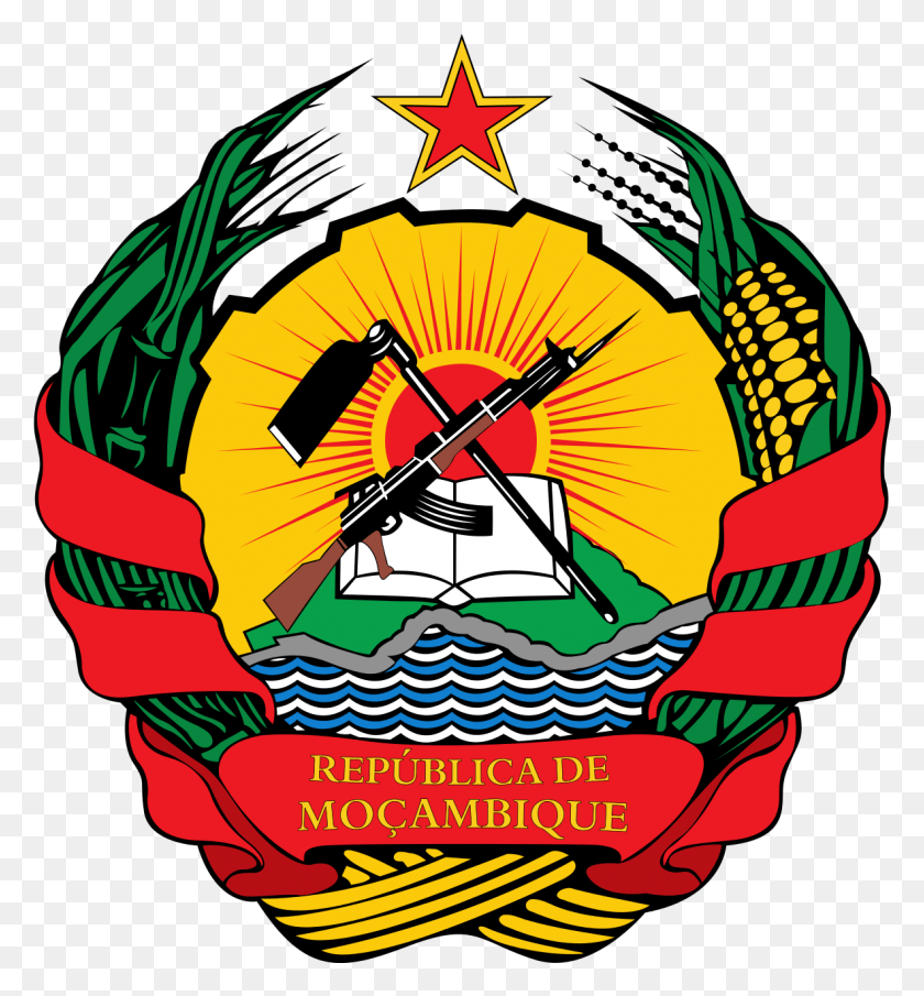 1182x1282 Emblem Of Mozambique Mozambique Emblem, Symbol, Star Symbol, Dynamite HD PNG Download