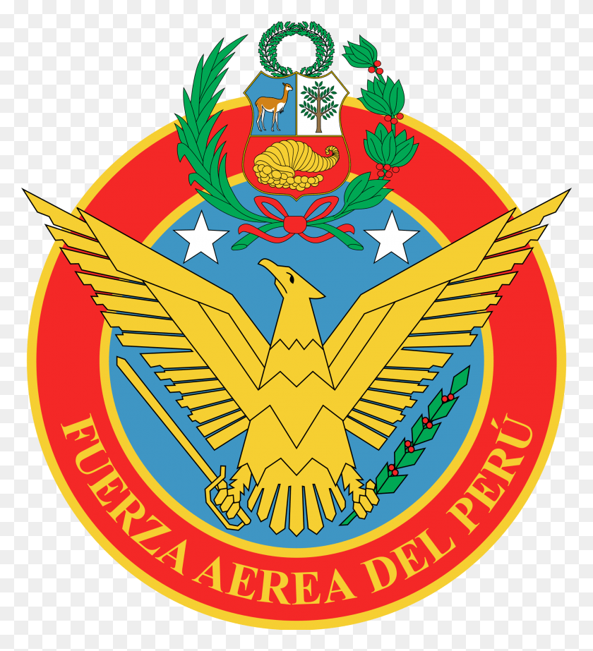 2000x2213 Эмблема Ввс Перу Ввс Перу, Символ, Логотип, Товарный Знак Hd Png Скачать