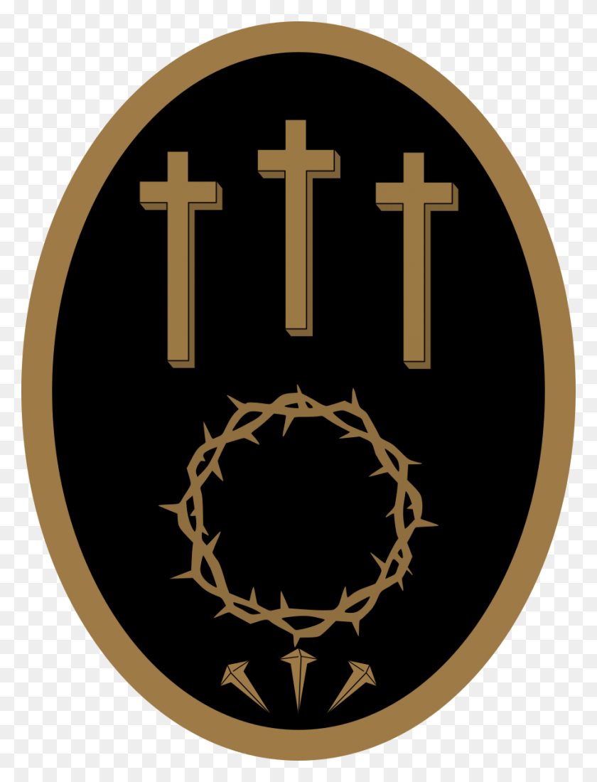 900x1200 Emblema Cofrada De Las Siete Palabras De Jess En Espetaculo Paixao De Cristo, Cross, Symbol, Logo HD PNG Download