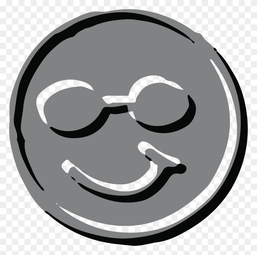 1119x1110 Embossed Emoji Sunglasses Circle, Stencil, Text, Accessories HD PNG Download