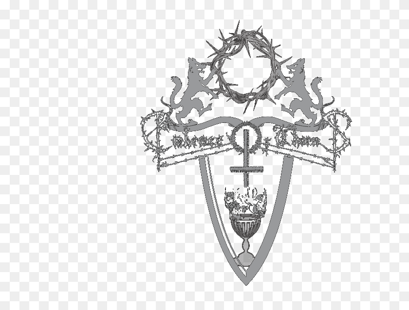 606x578 Логотип, Эмблема, Эмблема Объятия Шипов, Товарный Знак Png Скачать