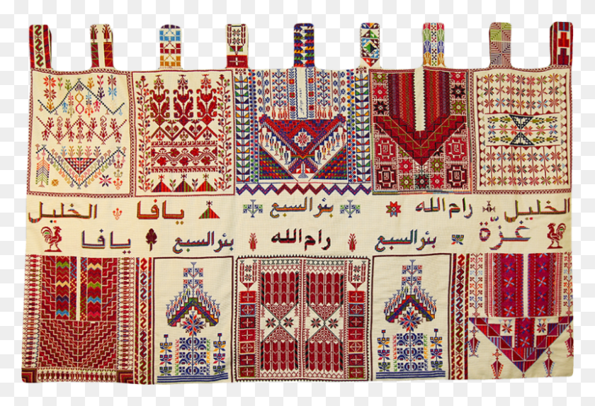 800x527 Embroidery Exhibit Palestinian Embroidery, Pattern, Rug, Stitch HD PNG Download