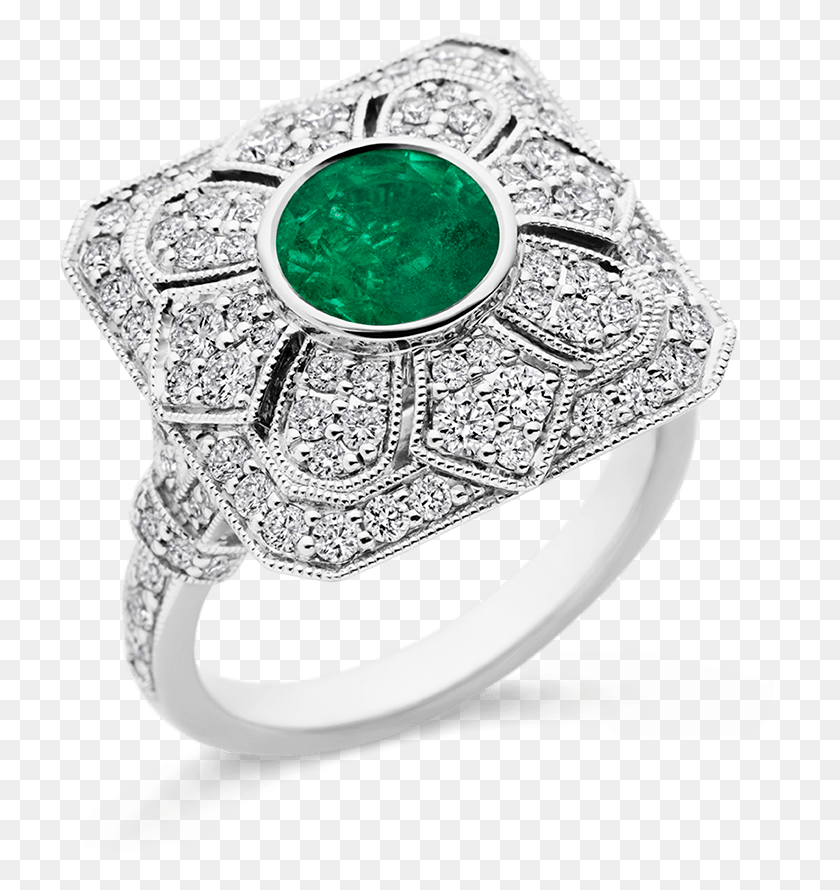 725x830 Emerald And Diamond Ring Engagement Ring, Jewelry, Accessories, Accessory HD PNG Download