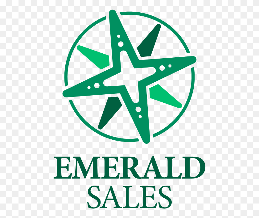 495x647 Emerald Sales 3c Rgb Stack, Symbol, Star Symbol, Poster HD PNG Download