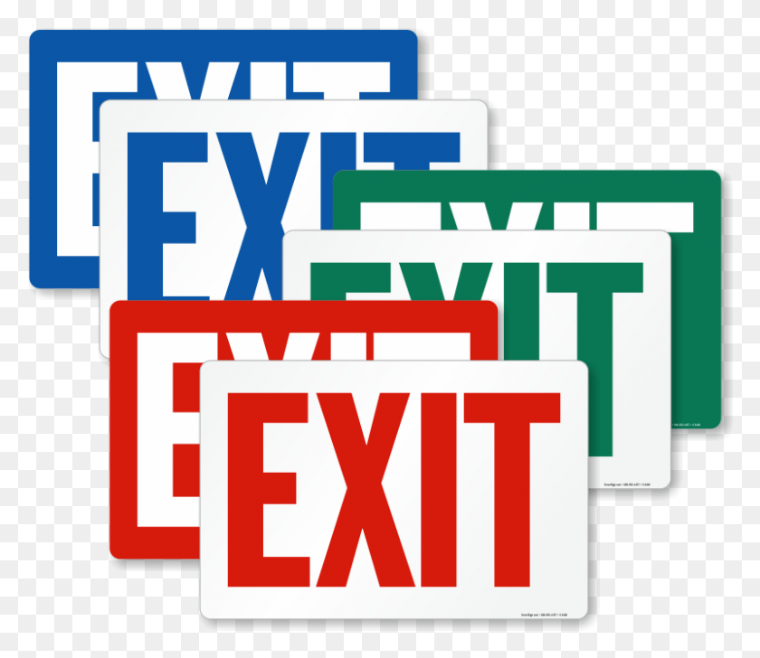 801x686 Emergency Exit Sign Emergency Exit Signs, Text, Interior Design, Indoors HD PNG Download
