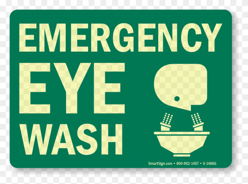 800x579 Emergency Eye Wash Sign Printable Eye Wash Station Sign, Text, Advertisement, Poster HD PNG Download