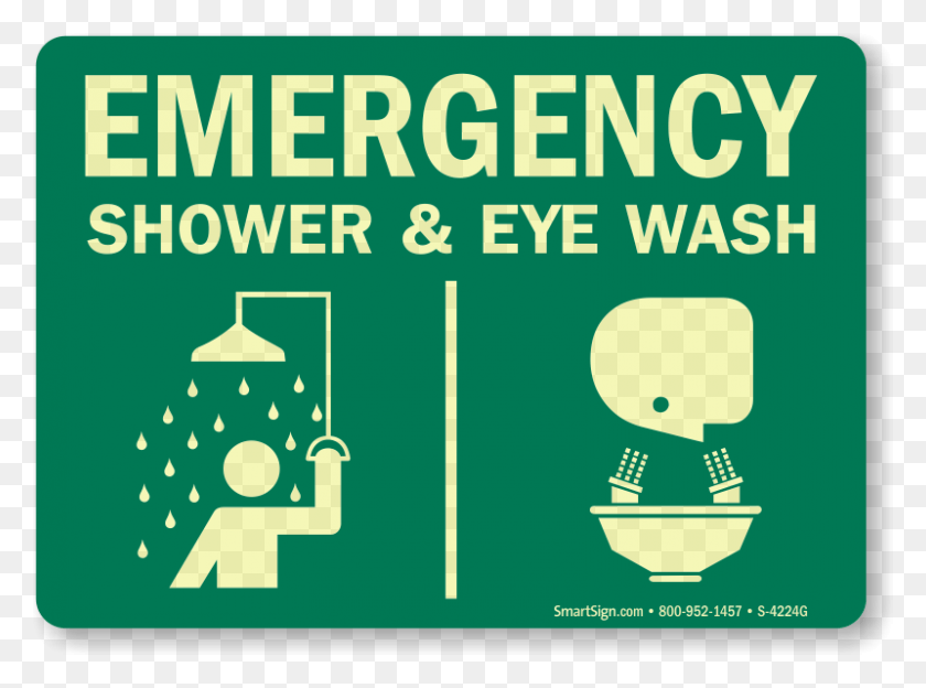 800x579 Emergency Shower Amp Eye Wash Sign Emergency Shower Amp Eye Wash, Text, Sport, Sports HD PNG Download